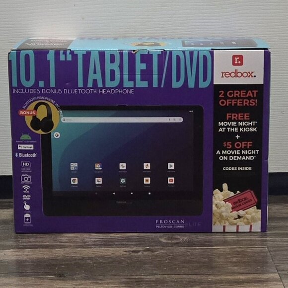 Proscan 10.1" Tablet/DVD Player Combo + Bluetooth Headphones New In Box - Picture 1 of 5
